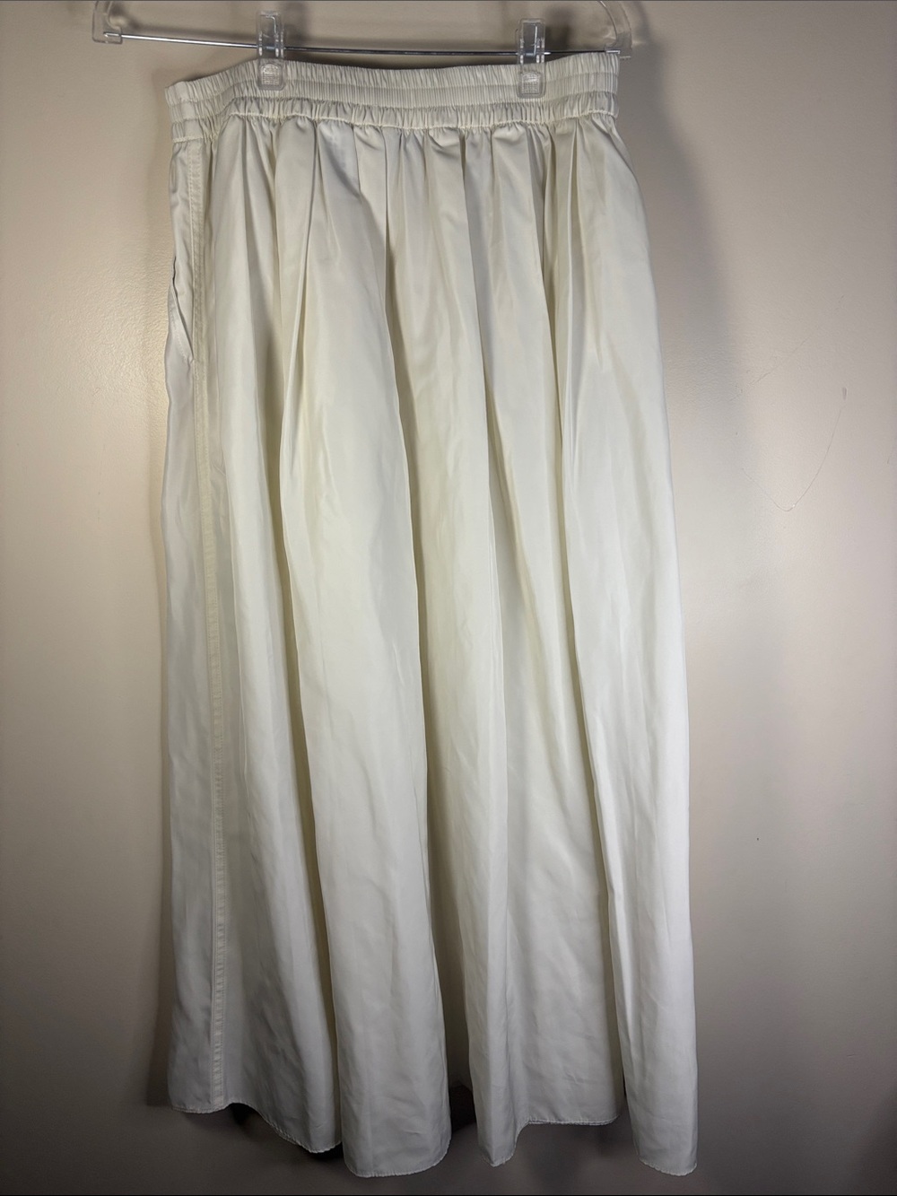 Zara Cream Maxi Gathered Skirt M-L - Picture 4 of 11